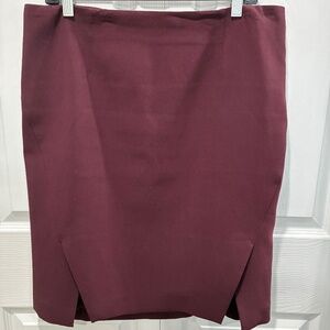 White House Black Market - Burgundy Skirt